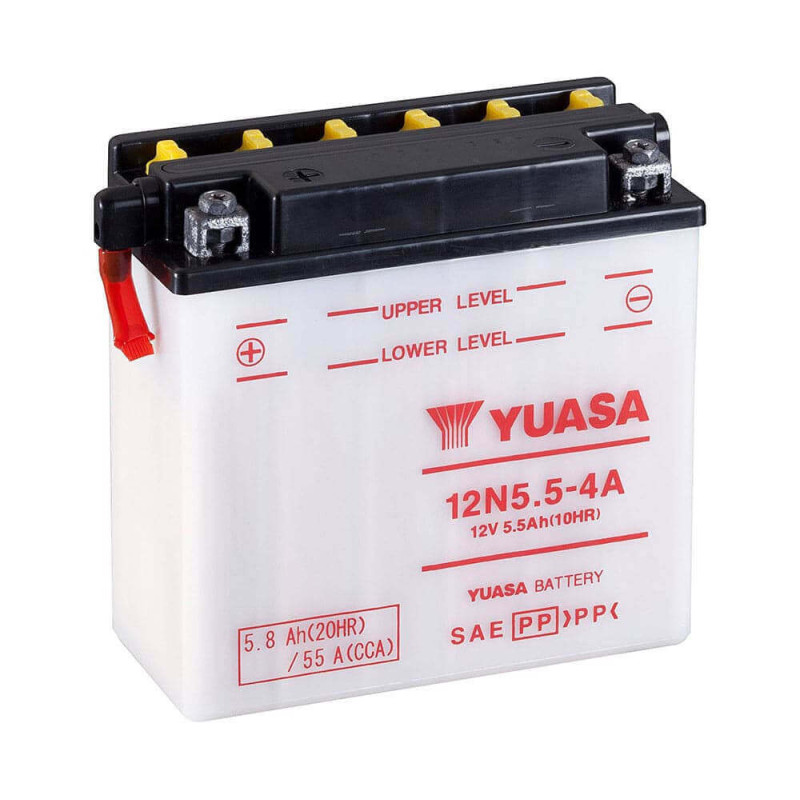 YUASA BATTERIE 12N5.5-4A - SANS PACK ACIDE (NON INCLUS)