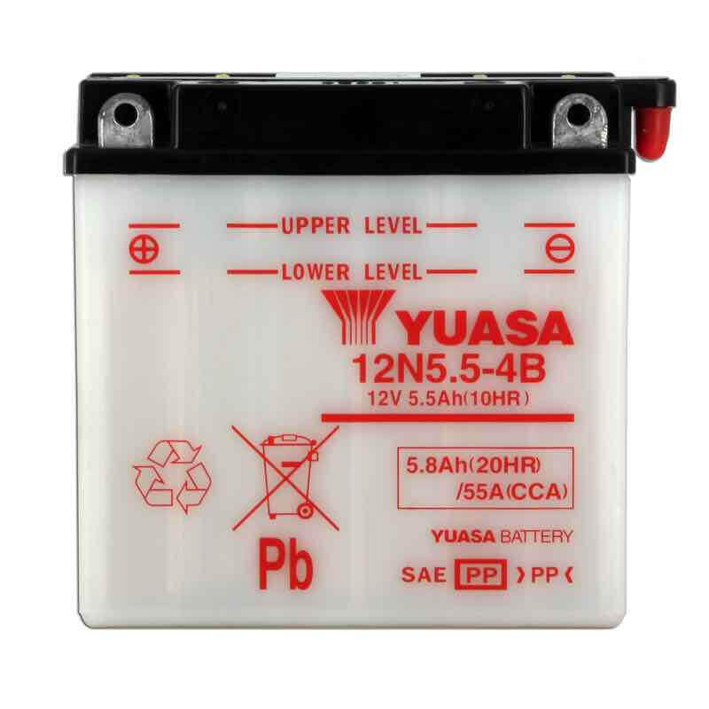 YUASA BATTERIE 12N5.5-4B - SANS PACK ACIDE (NON INCLUS)