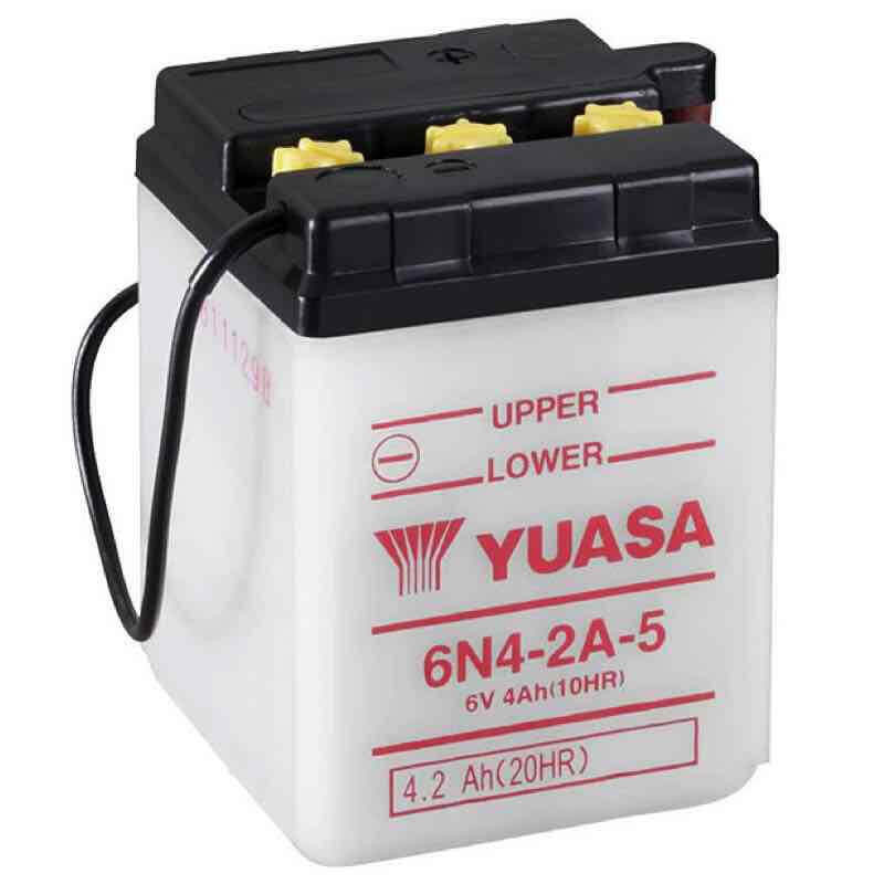 YUASA BATTERIE 6N4-2A-5 - SANS PACK ACIDE (NON INCLUS)