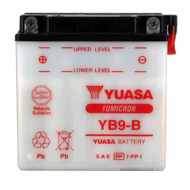 YUASA BATTERIE YB9-B - SANS PACK ACIDE (NON INCLUS)