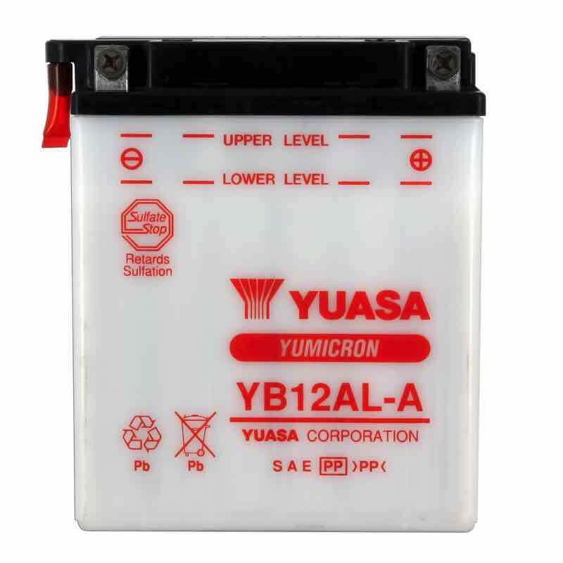 YUASA BATTERIE YB12AL-A - SANS PACK ACIDE (NON INCLUS)