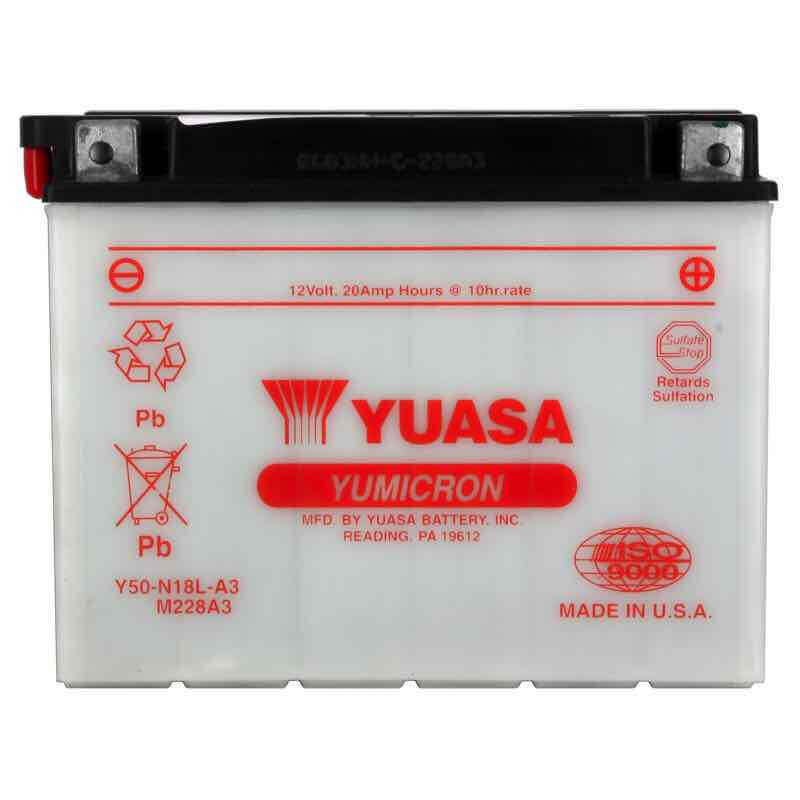 YUASA BATTERIE Y50-N18L-A3 - SANS PACK ACIDE (NON INCLUS)