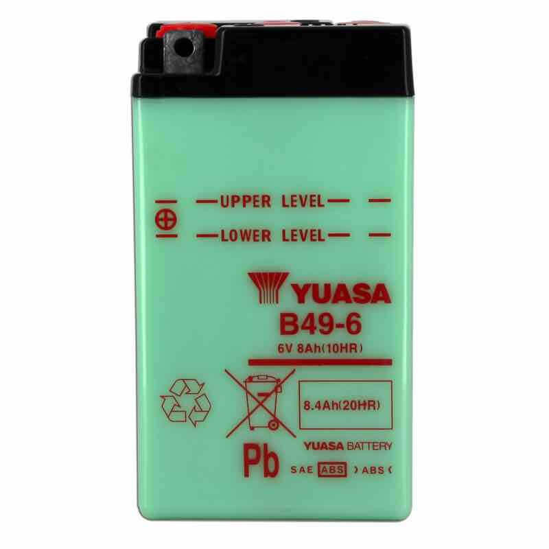 YUASA BATTERIE B49-6 - SANS PACK ACIDE (NON INCLUS)