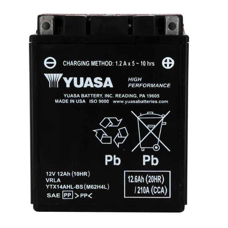 YUASA BATTERIE YTX14AHL-BS AGM - AVEC PACK ACIDE (INCLUS)
