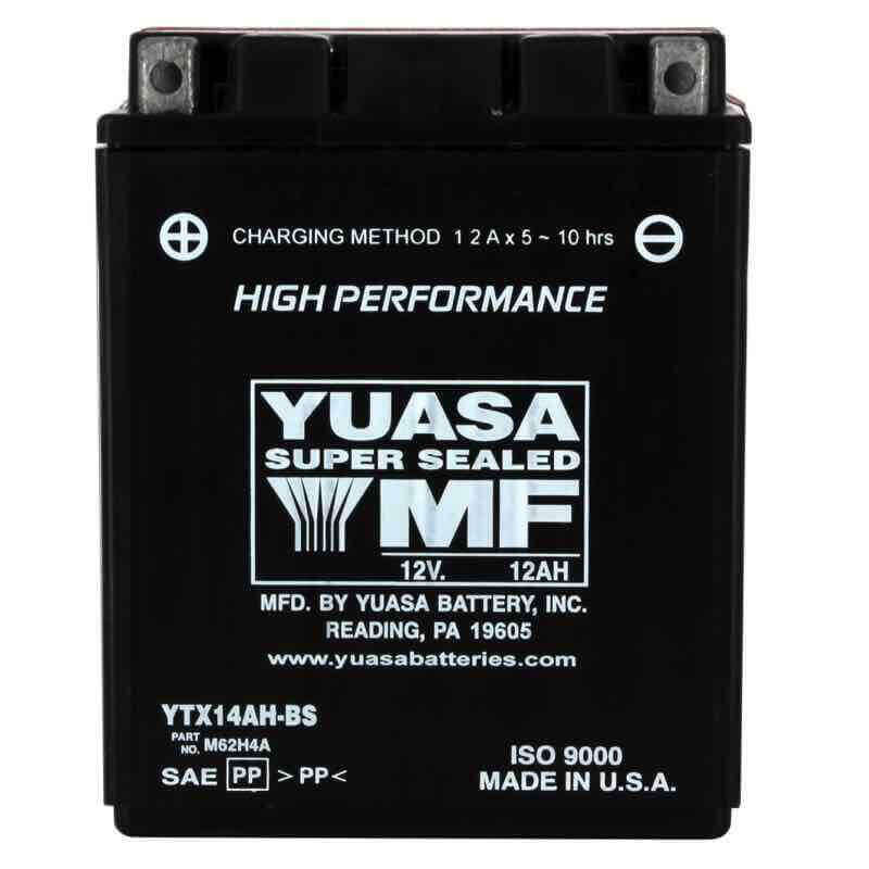 YUASA BATTERIE YTX14AH-BS AGM - AVEC PACK ACIDE (INCLUS)