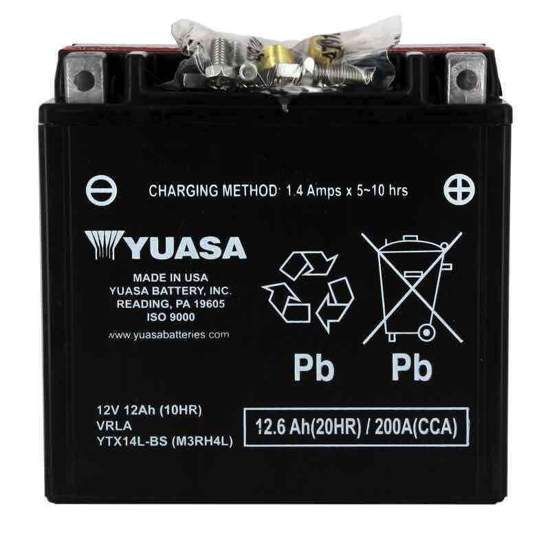 YUASA BATTERIE YTX14L-BS AGM - AVEC PACK ACIDE (INCLUS)