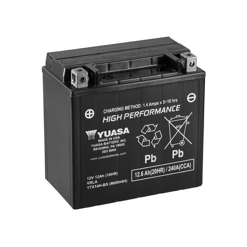 YUASA BATTERIE YTX14H-BS AGM - AVEC PACK ACIDE (INCLUS)
