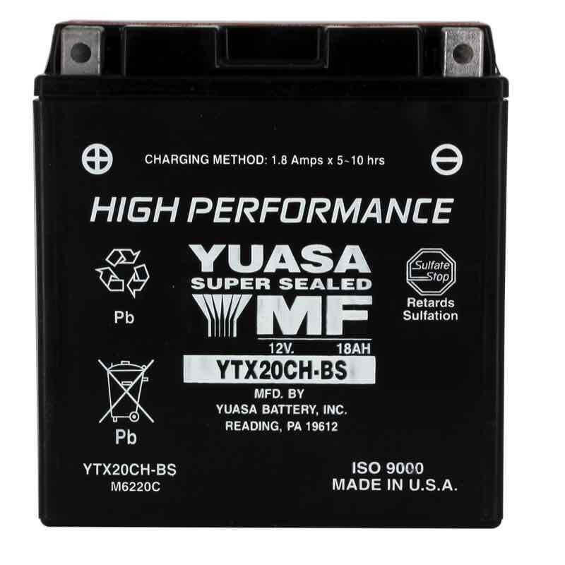 YUASA BATTERIE YTX20CH-BS AGM - AVEC PACK ACIDE (INCLUS)