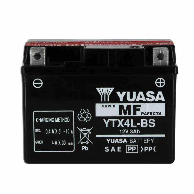 YUASA BATTERIE YTX4L-BS AGM - AVEC PACK ACIDE (INCLUS)