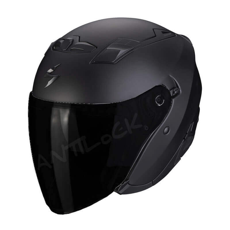 SCORPION CASQUE JET EXO-230 SOLID MAT AVEC VISIÈRE TEINTÉE