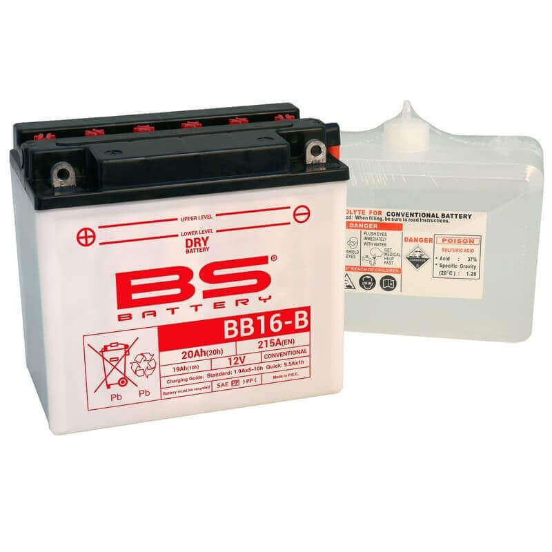 BS BATTERY BATTERIE BB16-B - AVEC PACK ACIDE (INCLUS)