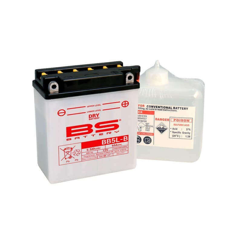 BS BATTERY BATTERIE BB5L-B - AVEC PACK ACIDE (INCLUS)