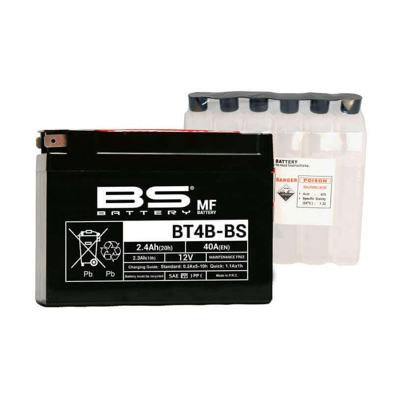 BS BATTERY BATTERIE BT4B - AVEC PACK ACIDE (INCLUS)