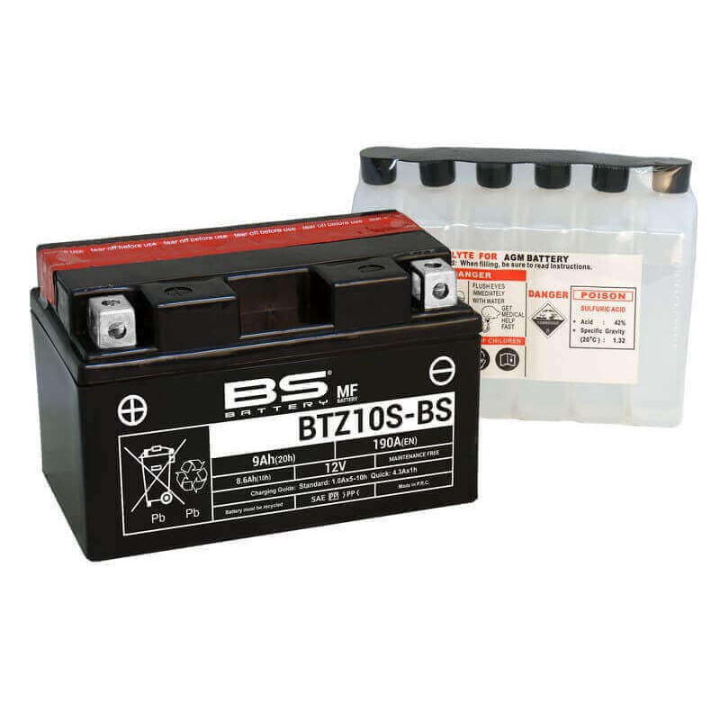 BS BATTERY BATTERIE BTZ10S - AVEC PACK ACIDE (INCLUS)