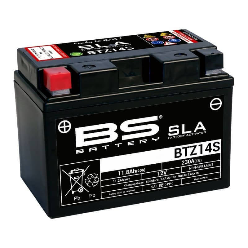 BS BATTERY BATTERIE BTZ14S - SLA AGM (ACIDE REMPLI)