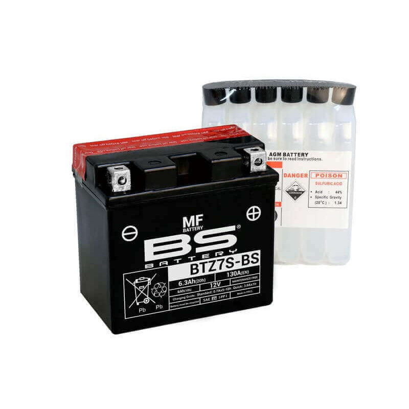 BS BATTERY BATTERIE BTZ7S - AVEC PACK ACIDE (INCLUS)