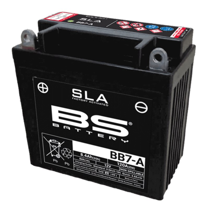 BS BATTERY BATTERIE BB7-A - SLA AGM (ACIDE REMPLI)