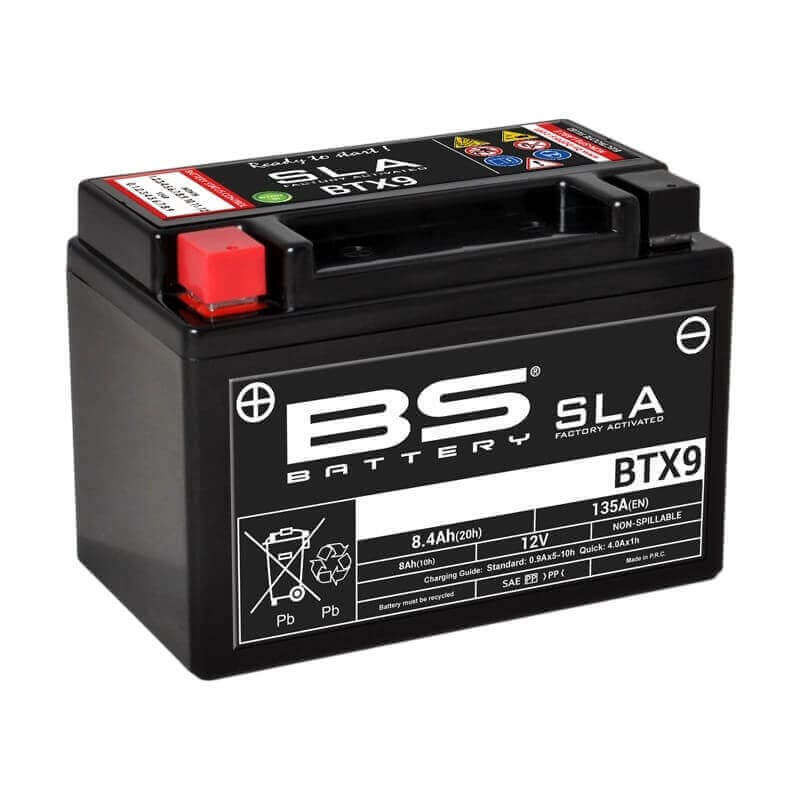 BS BATTERY BATTERIE BTX9 - SLA AGM (ACIDE REMPLI)