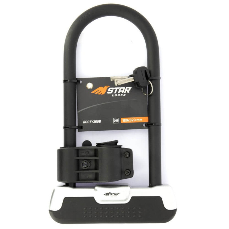 STAR LOCKS ANTIVOL U D.18 + SUPPORT DE FIXATION