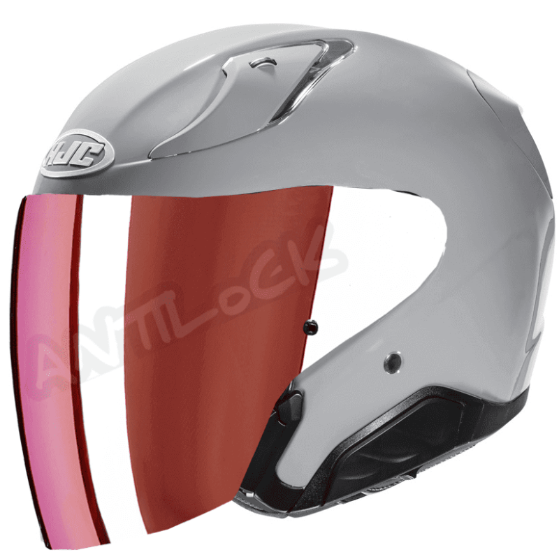 HJC CASQUE JET RPHA 31 AVEC VISIÈRE MIROIR ROUGE