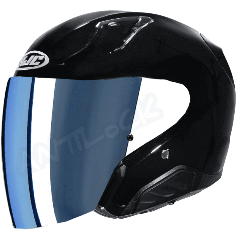 HJC CASQUE JET RPHA 31 AVEC VISIÈRE MIROIR BLEU