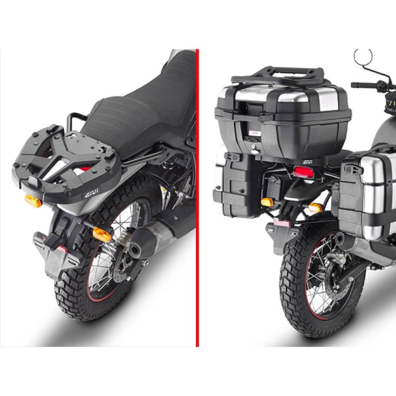 GIVI SUPPORT TOP CASE MONOLOCK OU MONOKEY POUR ROYAL ENFIELD SCRAM 411 '22 (SR9055)