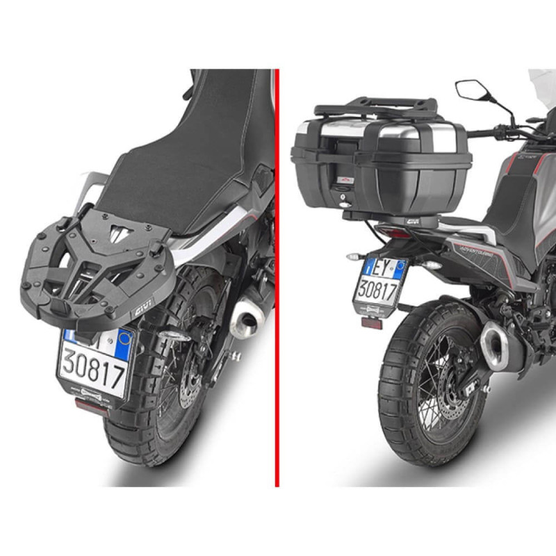 GIVI SUPPORT TOP CASE MONOKEY OU MONOLOCK POUR MOTO MORINI X-CAPE 649 (SR9350)