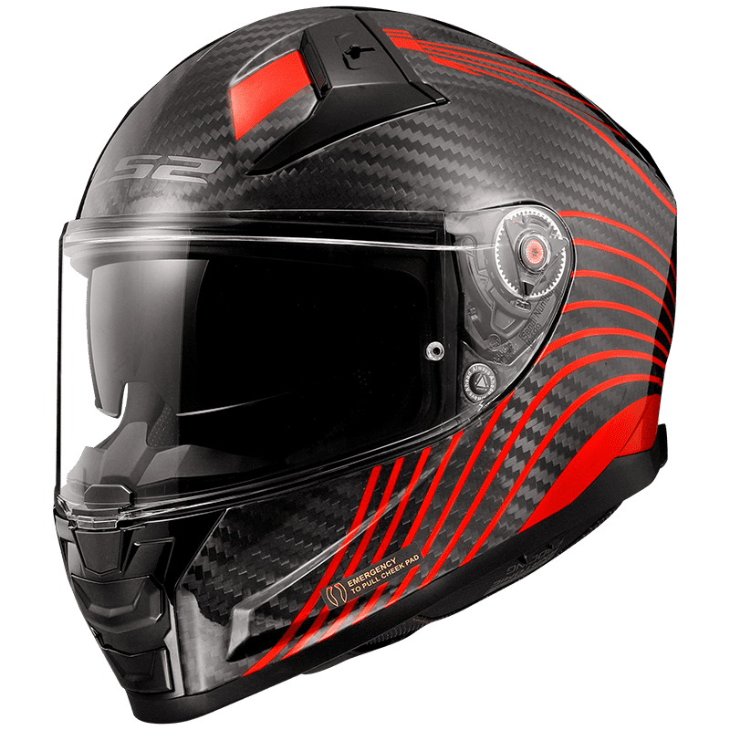 LS2 CASQUE INTEGRAL FF811 VECTOR II CARBON FLUX