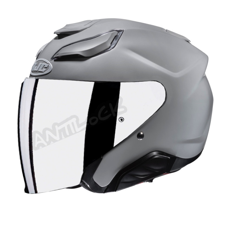 HJC CASQUE JET F31 AVEC VISIÈRE MIROIR IRIDIUM