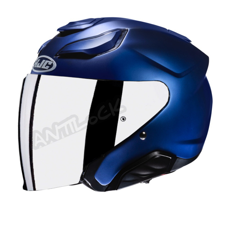 HJC CASQUE JET F31 MAT AVEC VISIÈRE MIROIR IRIDIUM