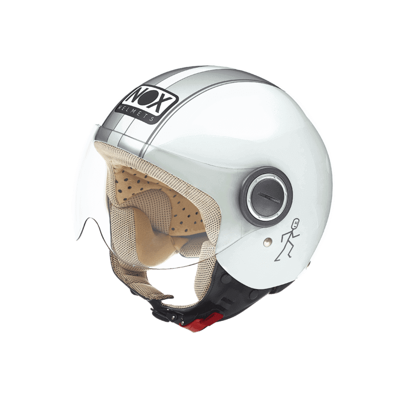 NOX CASQUE JET N210 BLANC GRIS