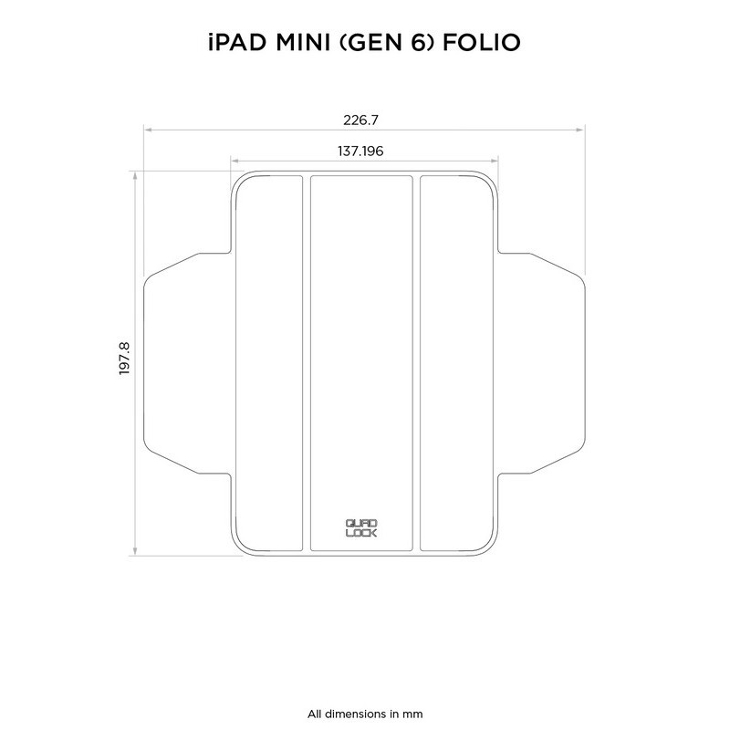 QUAD LOCK FOLIO iPAD MINI 6