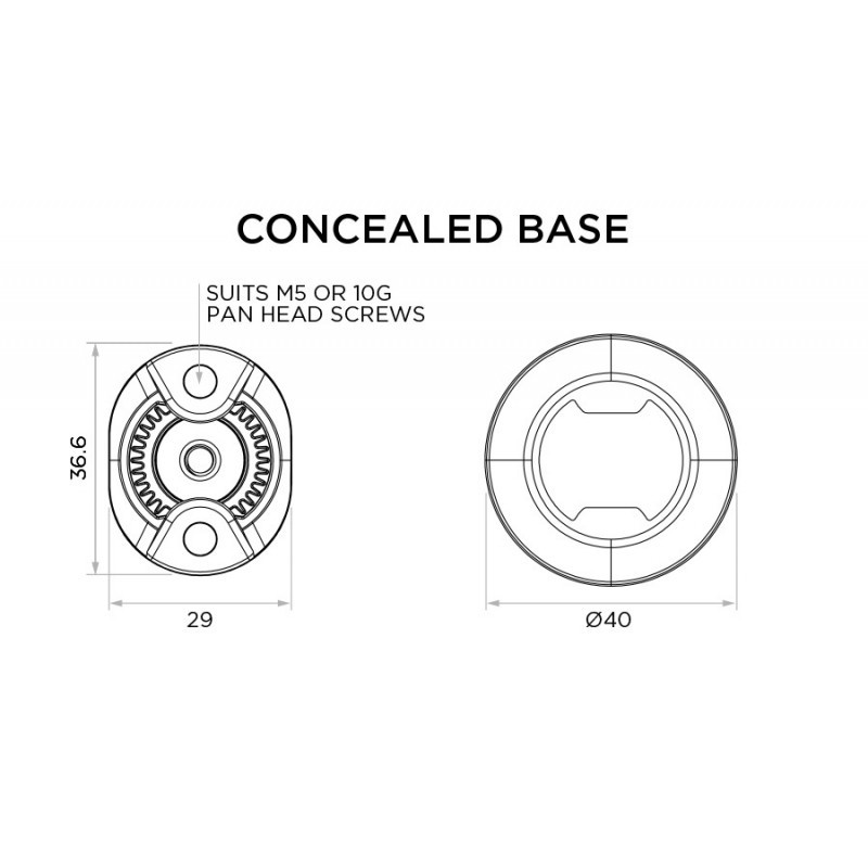 QUAD LOCK BASE 360 RONDE