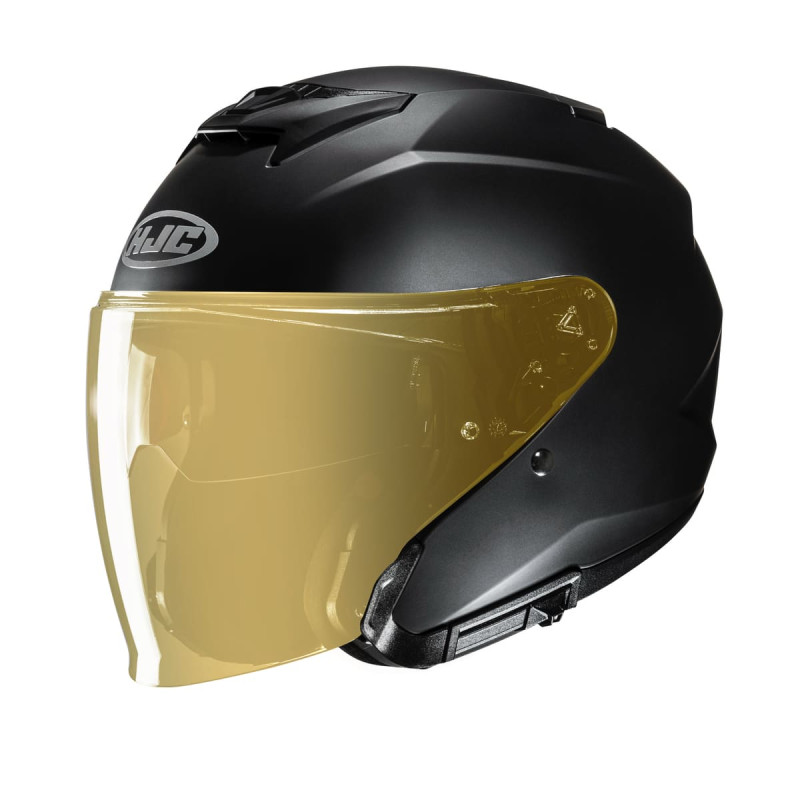 HJC CASQUE JET i31 MAT AVEC MIROIR OR