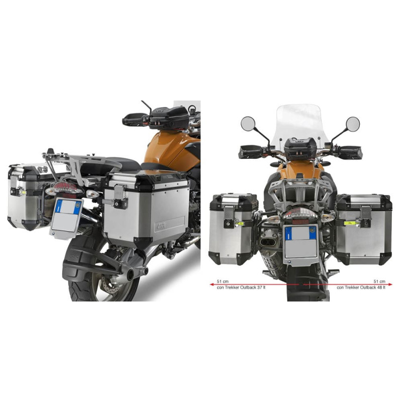 GIVI SUP VALISE MONOKEY OUTBACK BMW R 1200 GS (PL684CAM)