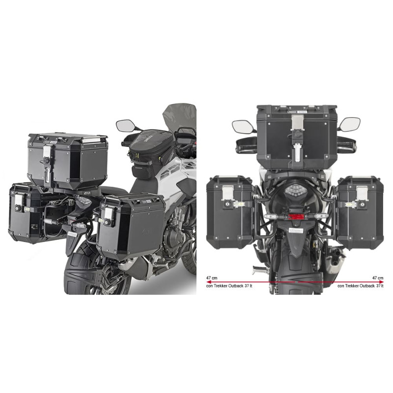 GIVI SUP VALISE MONOKEY OBK HONDA CB500X (19) / NX500 (PLO1171CAM)