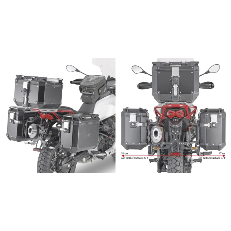 GIVI SUP VALISE MONOKEY OBK RAPID MOTO GUZZI V85TT (PLOR8203CAM)