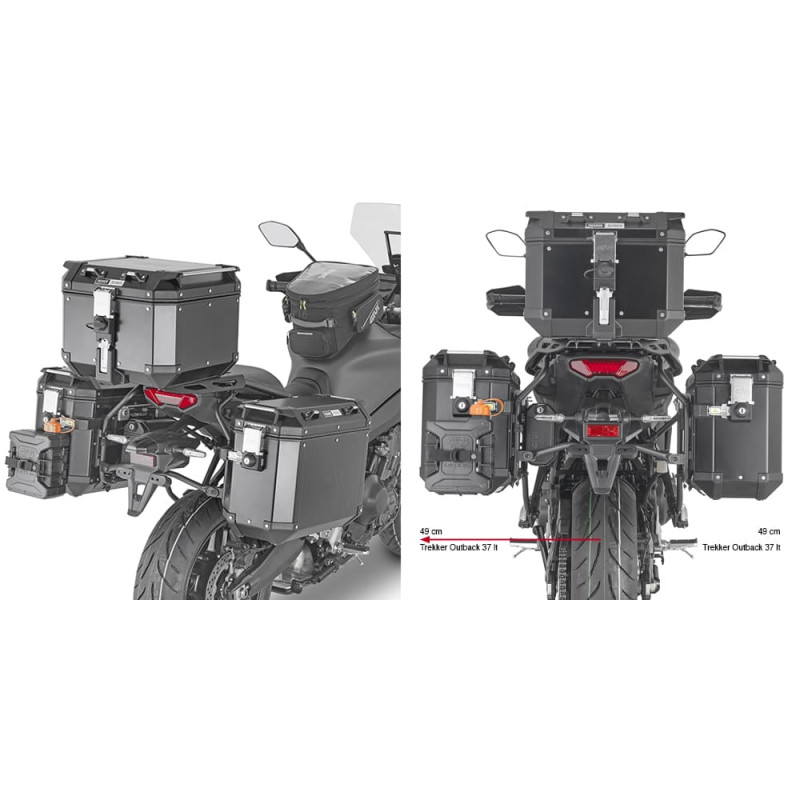 GIVI SUP VALISE MONOKEY OBKN YAMAHA TRACER 9 (PLO2159CAM)