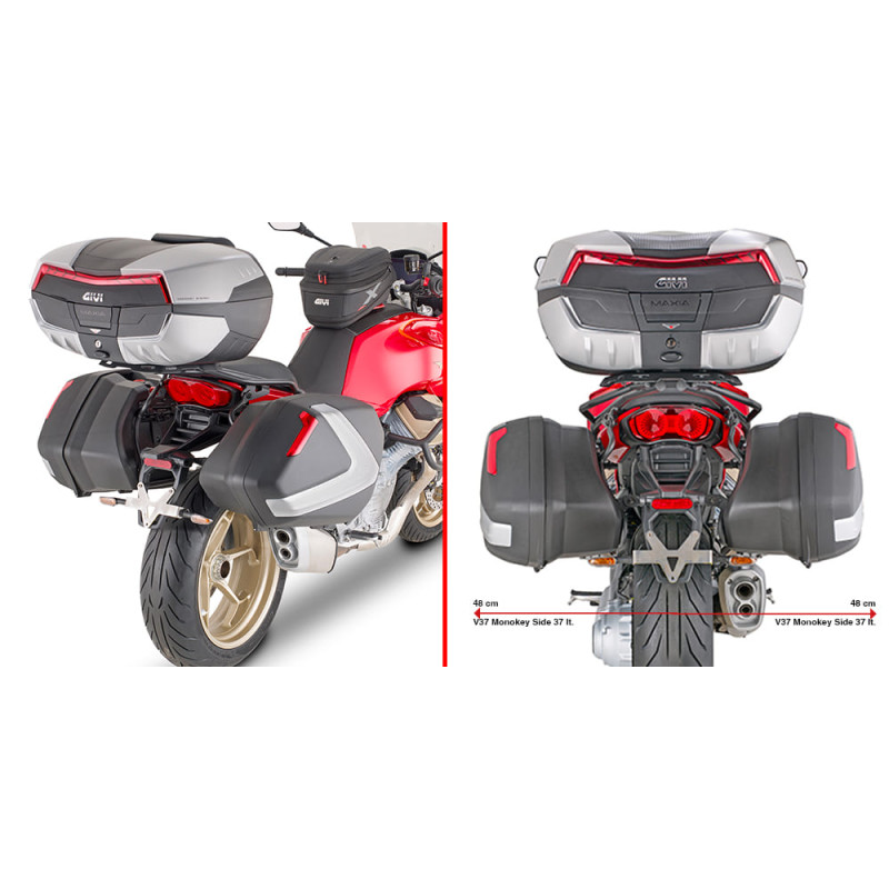 GIVI SUP VALISE MONOKEY V35/V37 MOTO GUZZI V100 MANDELLO 1000 (PLX8207)