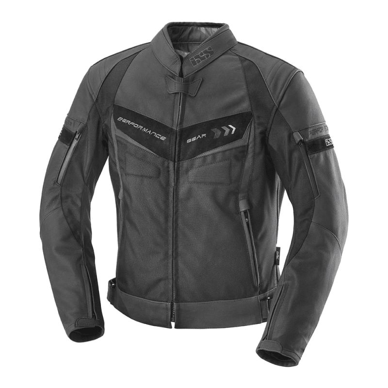 IXS BLOUSON CUIR NEWA WP NOIR