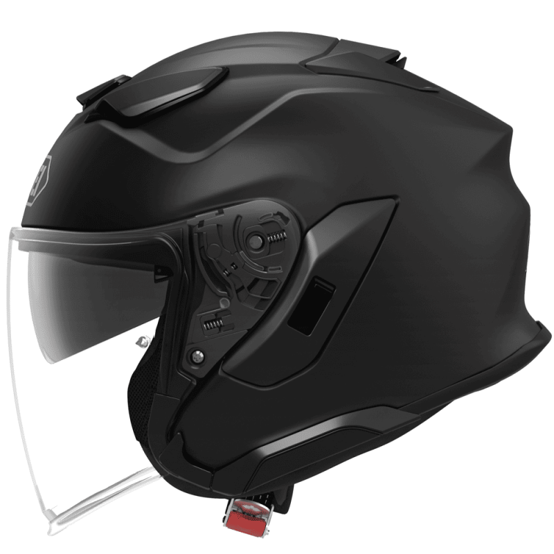 SHOEI J-CRUISE 3 MAT AVEC VISIÈRE MIROIR OR ROUGE