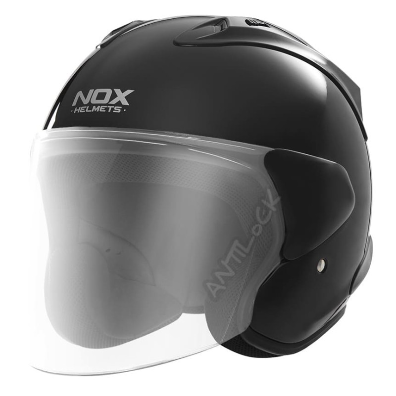 NOX CASQUE JET N220S AVEC VISIÈRE MIROIR IRIDIUM
