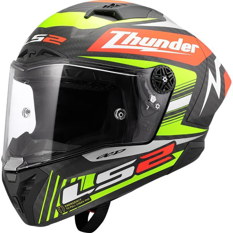 LS2 FF805 THUNDER GP AERO REPLICA BLACK