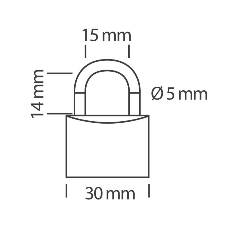 STAR LOCKS CADENAS À CLÉ 30MM