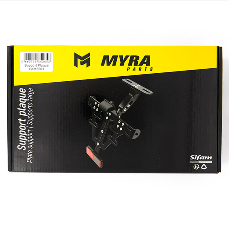 MYRA SUPPORT DE PLAQUE UNIVERSEL ET ADAPTABLE AVEC LED
