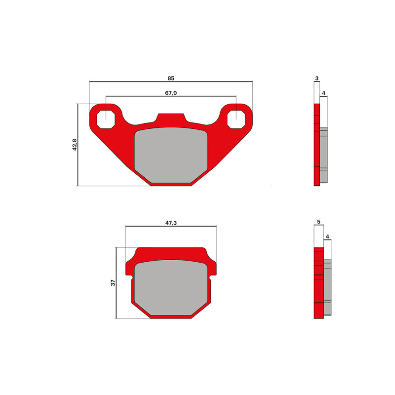MALOSSI PLAQUETTES DE FREIN MHR 6215059BR