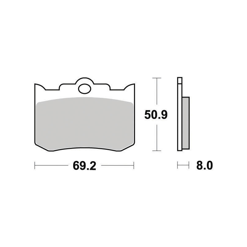 FERODO PLAQUETTES DE FREIN SEMI-MÉTAL PLATINIUM FDB2040P