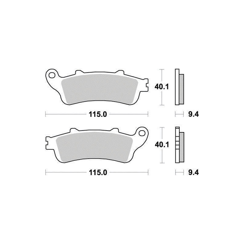 FERODO PLAQUETTES DE FREIN SEMI-MÉTAL ÉCO FRICTION FDB2073EF