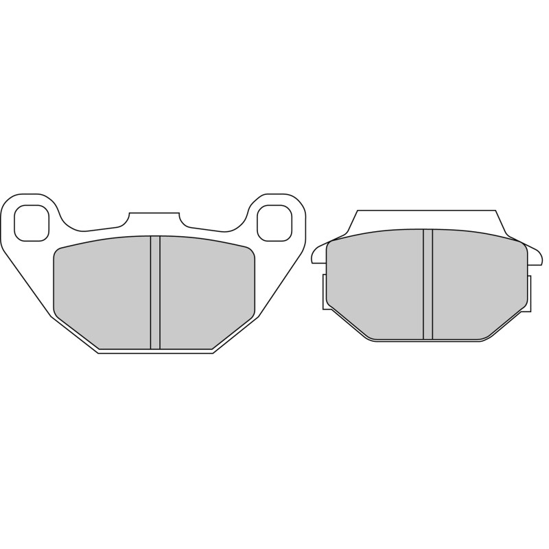 FERODO PLAQUETTES DE FREIN SEMI-MÉTAL ÉCO FRICTION FDB2096EF