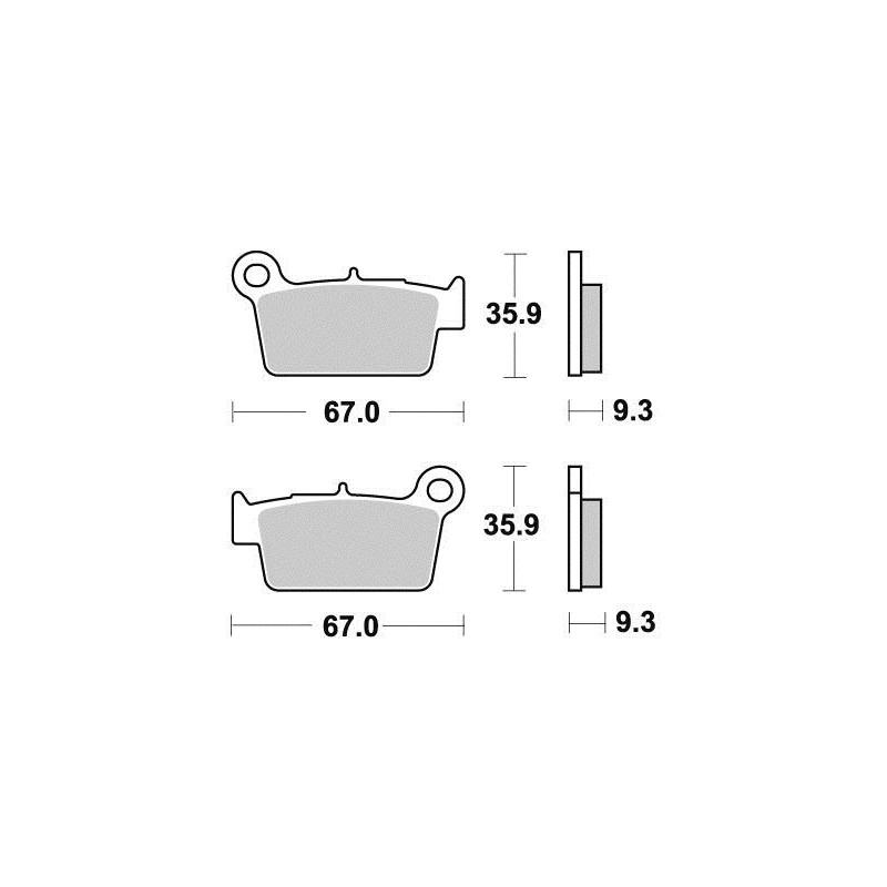 FERODO PLAQUETTES DE FREIN SEMI-MÉTAL ÉCO FRICTION FDB2162EF
